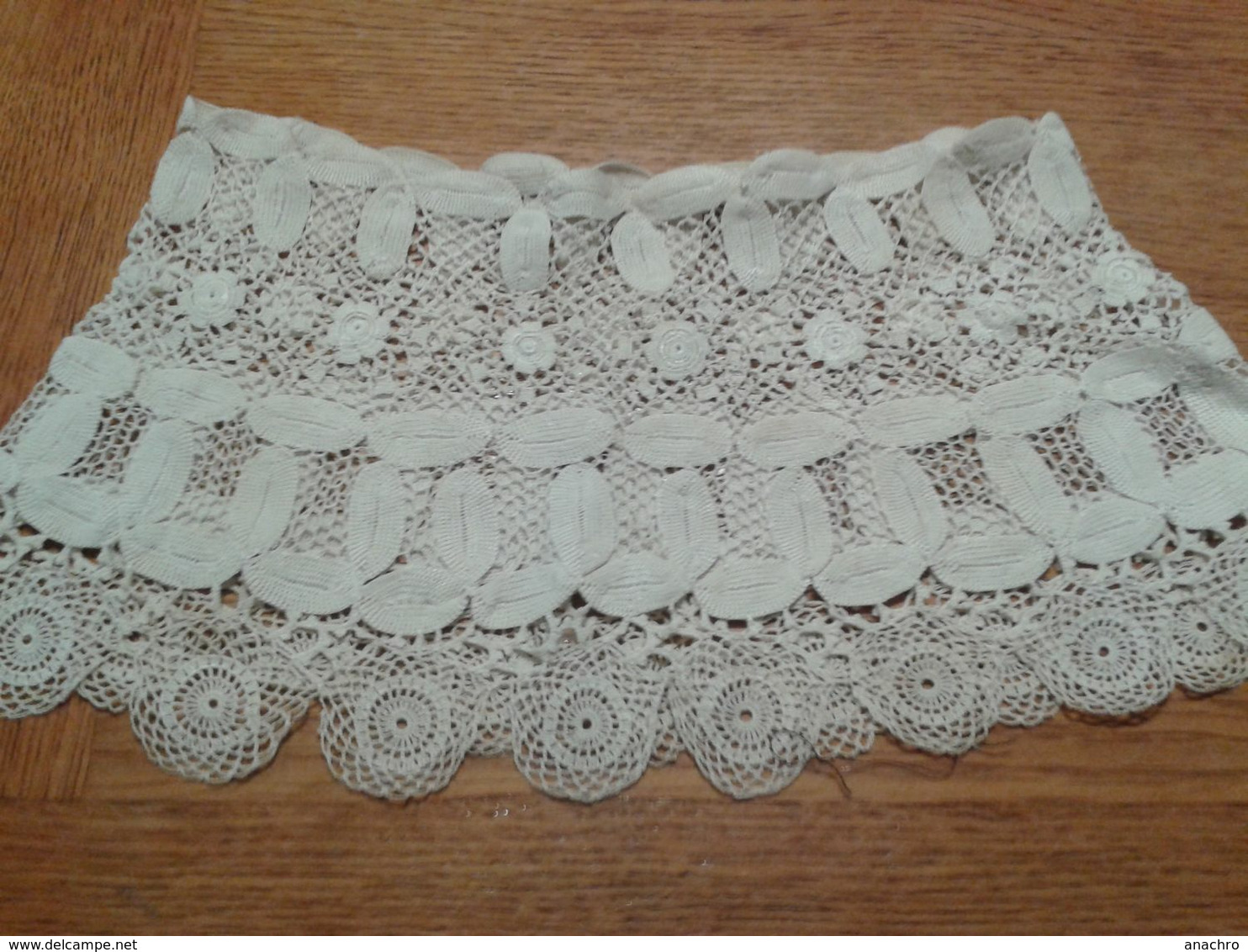 Superbe COL ANCIEN En Dentelle Crochet - Foulards