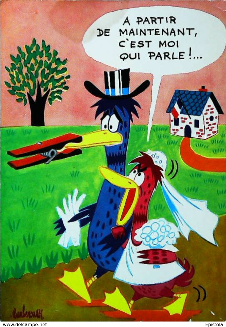 Illustration Barberousse   Canard Duck Mariage Mairie Pince à Linge A Partir De Maintenant C'est Moi Qui Parle - Barberousse