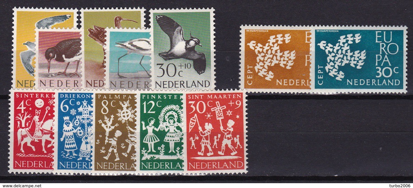 1961 Complete Jaargang Postfris NVPH 752 / 763 - Full Years