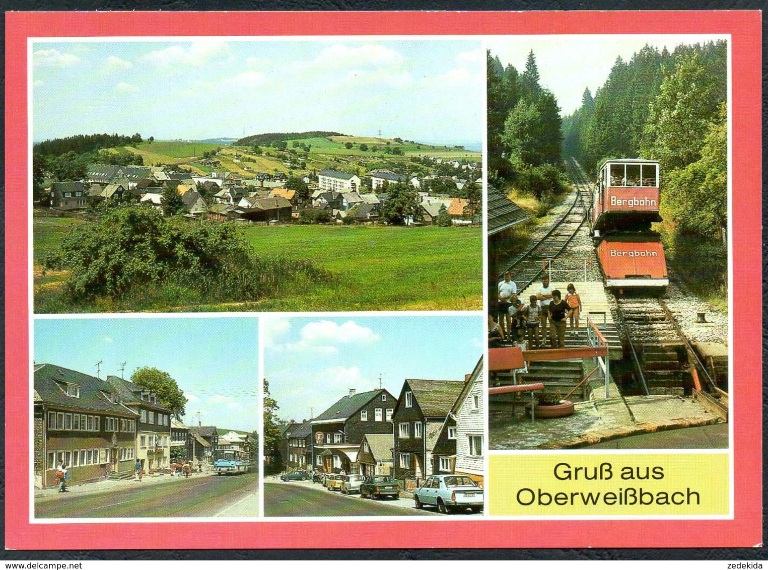 D9348 - TOP Oberweißbach Bergbahn Zahnradbahn ??? Ikarus Omnibus - Bild Und Heimat Reichenbach - Oberweissbach