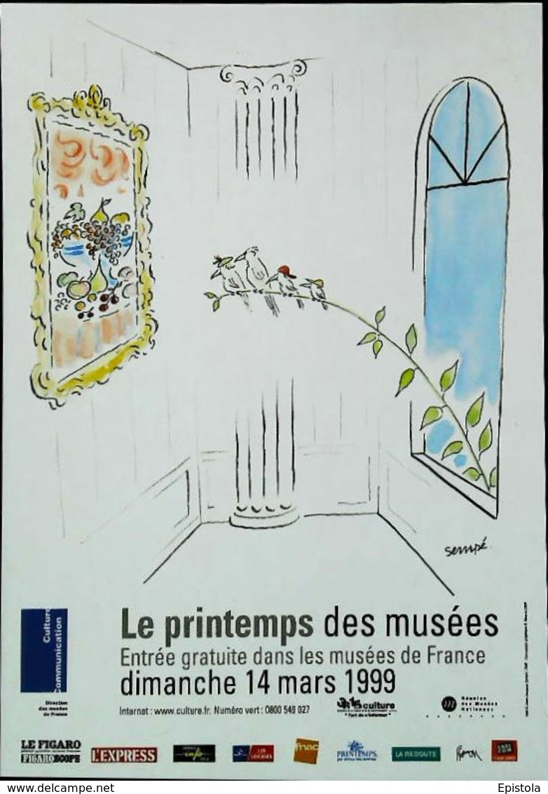 ► Illustrateur  Sempé "Le Petit Nicolas".   Le Printemps Des Musées 36-15 (Edition 1999 Epuisée) - Sempé