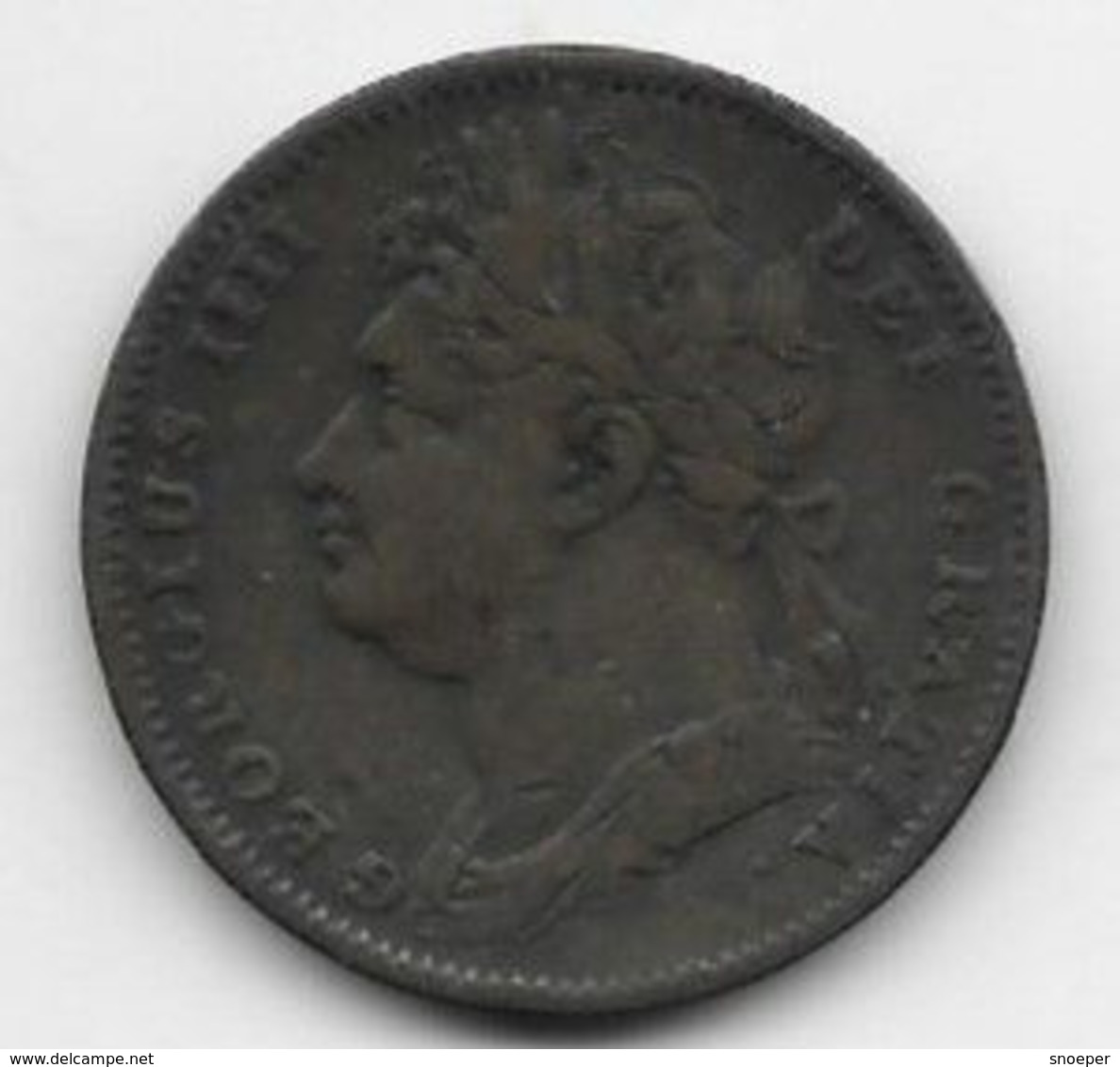 *great Britain 1 Farthing   1822 Km 677   Fr+ - B. 1 Farthing