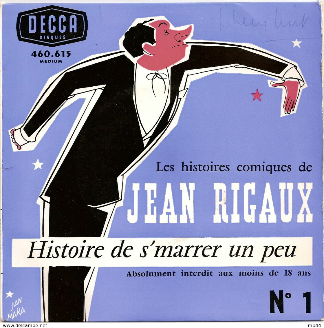 -45T----------------------           --Jean  Rigaux - Comiques, Cabaret