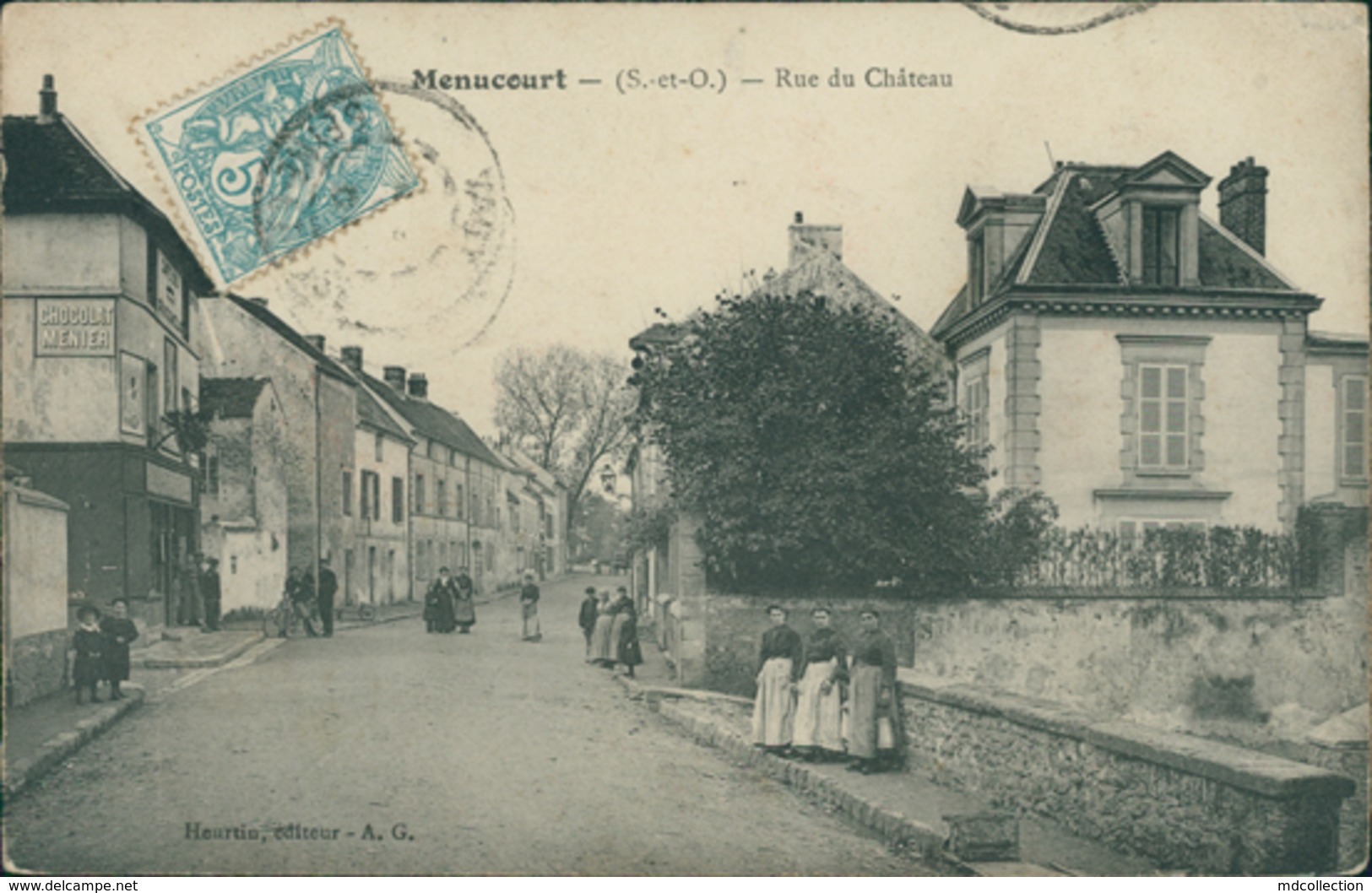 95 MENUCOURT /  Rue Du Chateau / - Menucourt