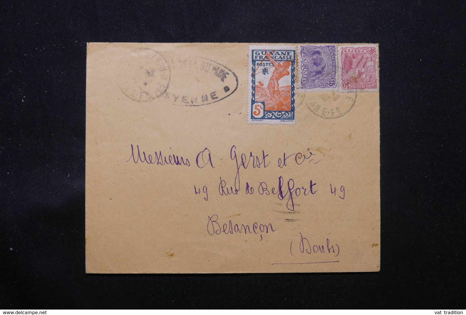 GUYANE.- Enveloppe De Cayenne Pour La France En 1936 - L 68761 - Covers & Documents