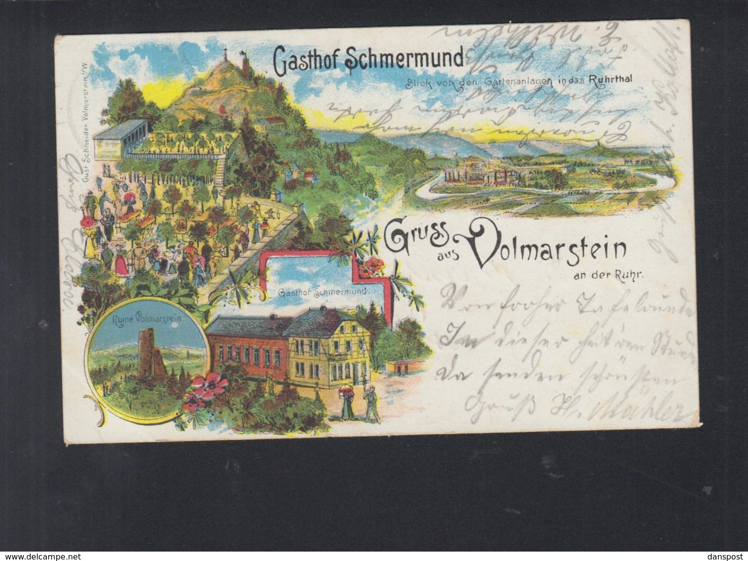 Dt. Reich AK Volmarstein Gasthof Schmermund 1899 - Wetter