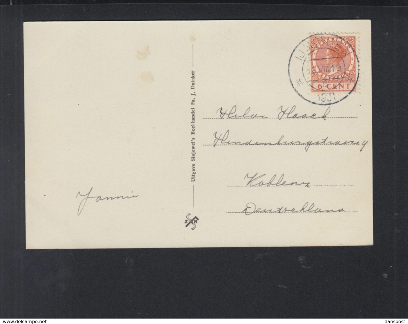 Niederlande AK Ijmuiden 1931 - IJmuiden