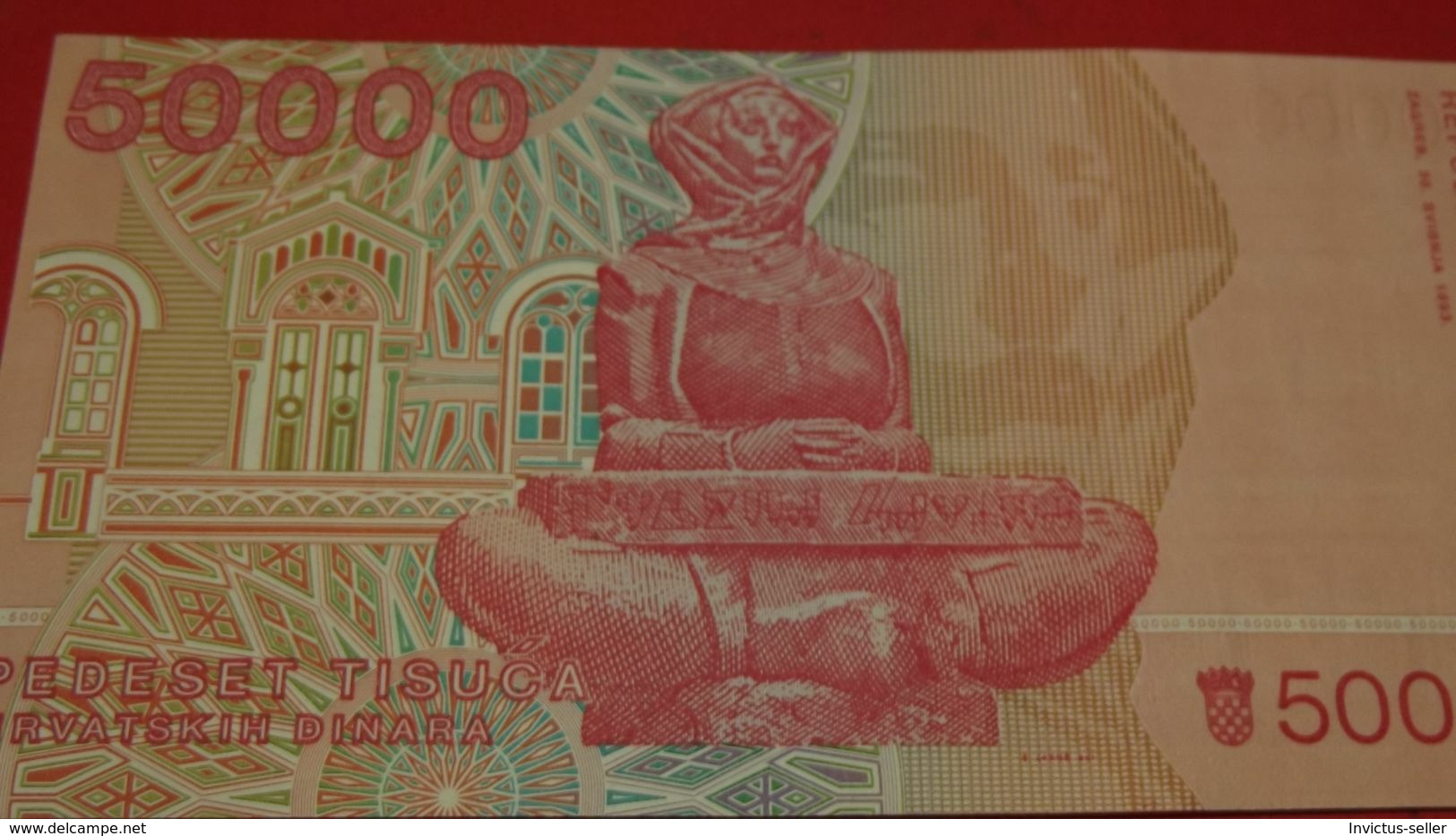 1993 LITUANIA UNIONE SOVIETICA BANCONOTE RUSSA 50000 RUBEL RUSSIAN BANKNOT BILLET DE BANQUE RUSSE ZAR DI RUSSIA RUBLO - Litauen