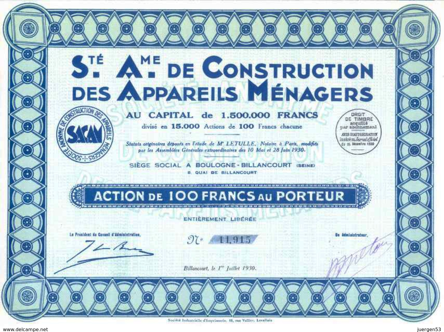 Top: Construction Des Appareils Ménagers, Action - A - C