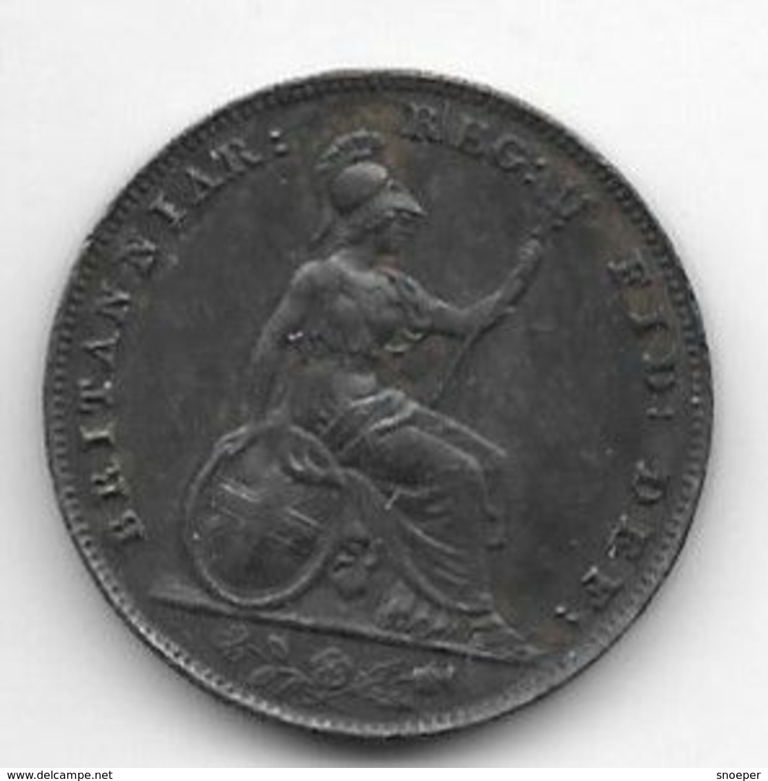 *great Britain 1 Farthing   1858  Km 725   Vf+++ Catalog Val Vf+ 59$ - B. 1 Farthing