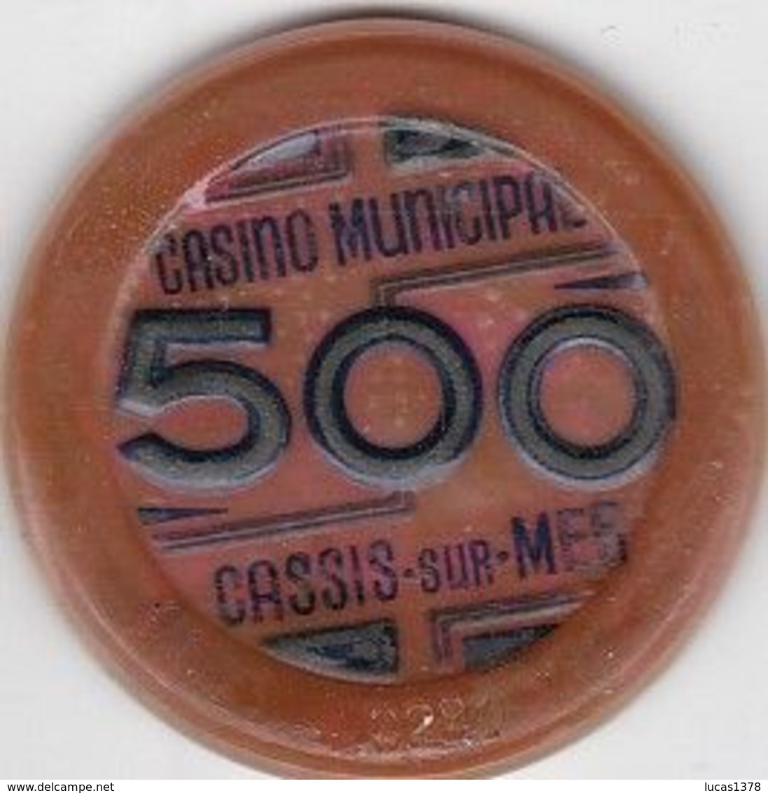ANCIEN  JETON  500 FRANCS / CASINO MUNICIPAL DE CASSIS - Casino
