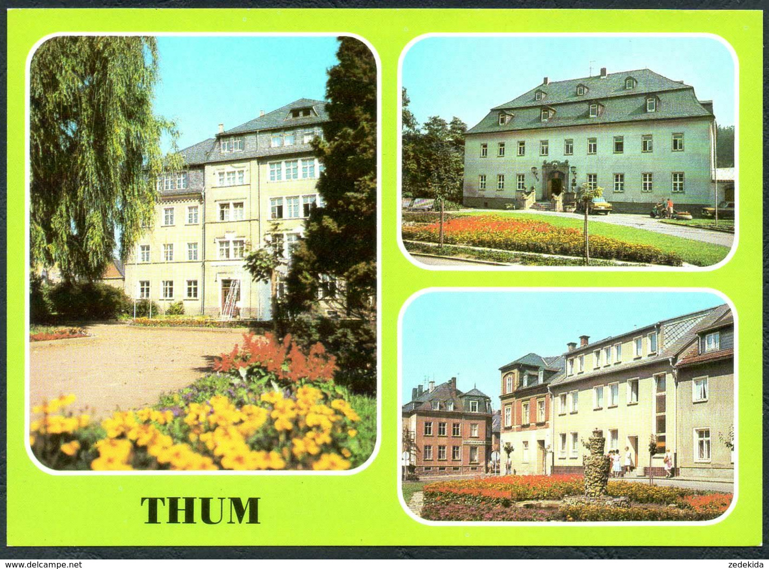 D9407 - TOP Thum Maxim Gorki Ober Schule Rathaus - Bild Und Heimat Reichenbach - Thum