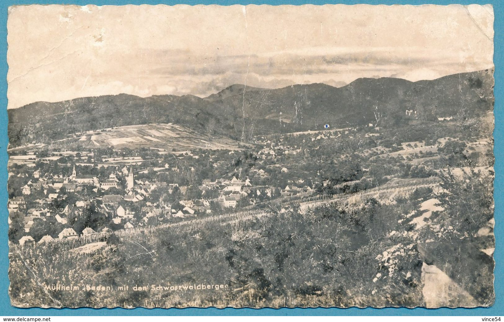 MULLHEIM (Baden) - Mit Den Schwarzwaldbergen - Gelauft 1962 - Echte Photographie - Muellheim