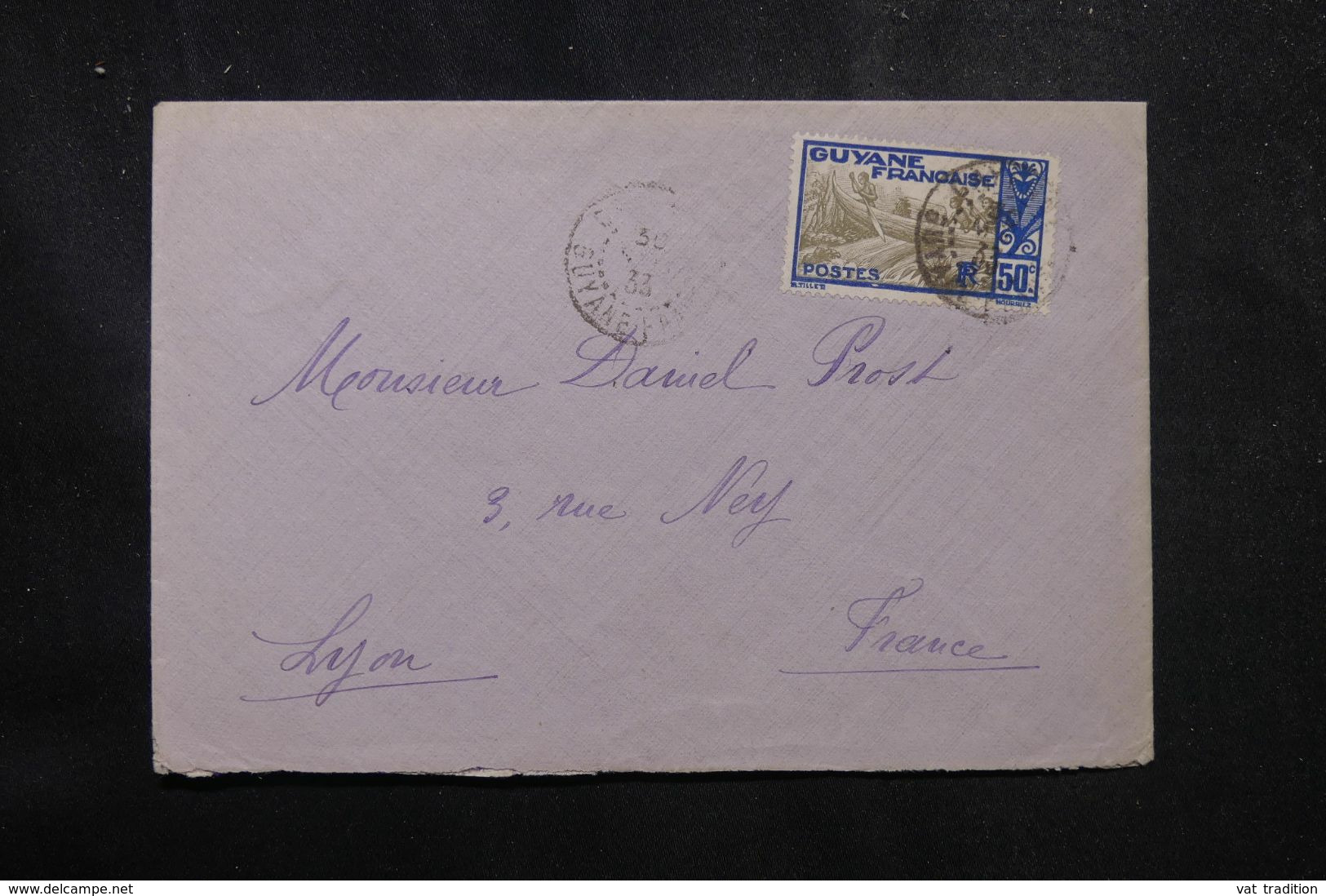 GUYANE - Enveloppe De Cayenne Pour La France En 1933 - L 68940 - Lettres & Documents
