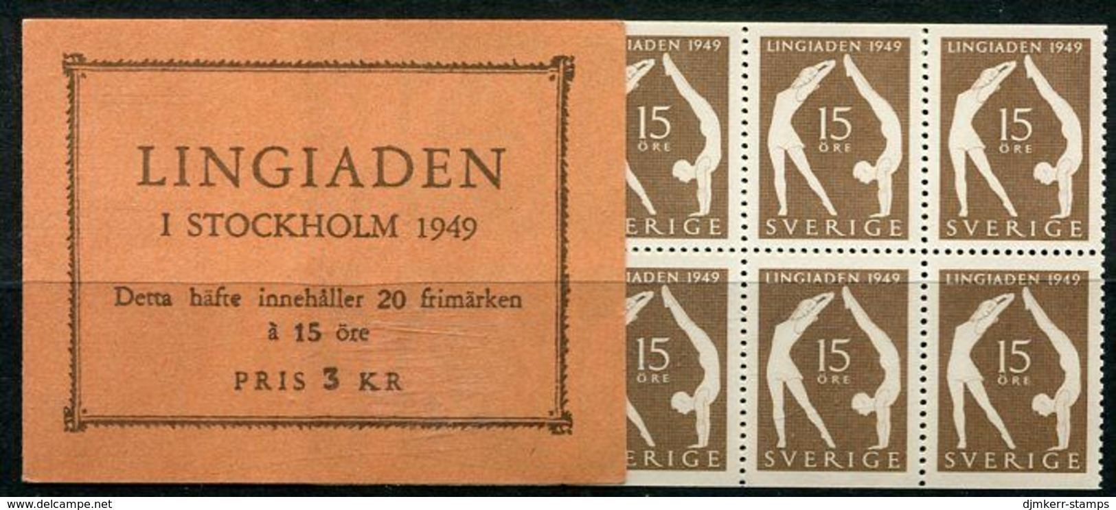 SWEDEN 1949 Lingiad Sports Festival Booklet MNH / **.  Michel 349 MH - 1904-50