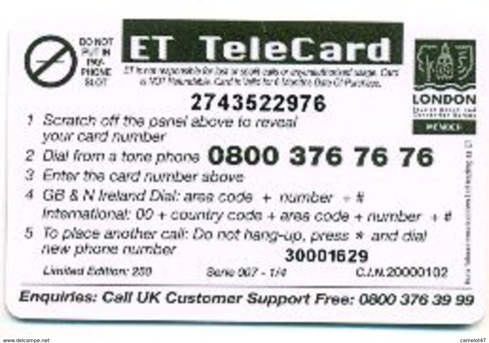 The Beatles, ET Telecard, 4 Prepaid Calling Cards, PROBABLY FAKE, # Beatles-3 - Puzzles