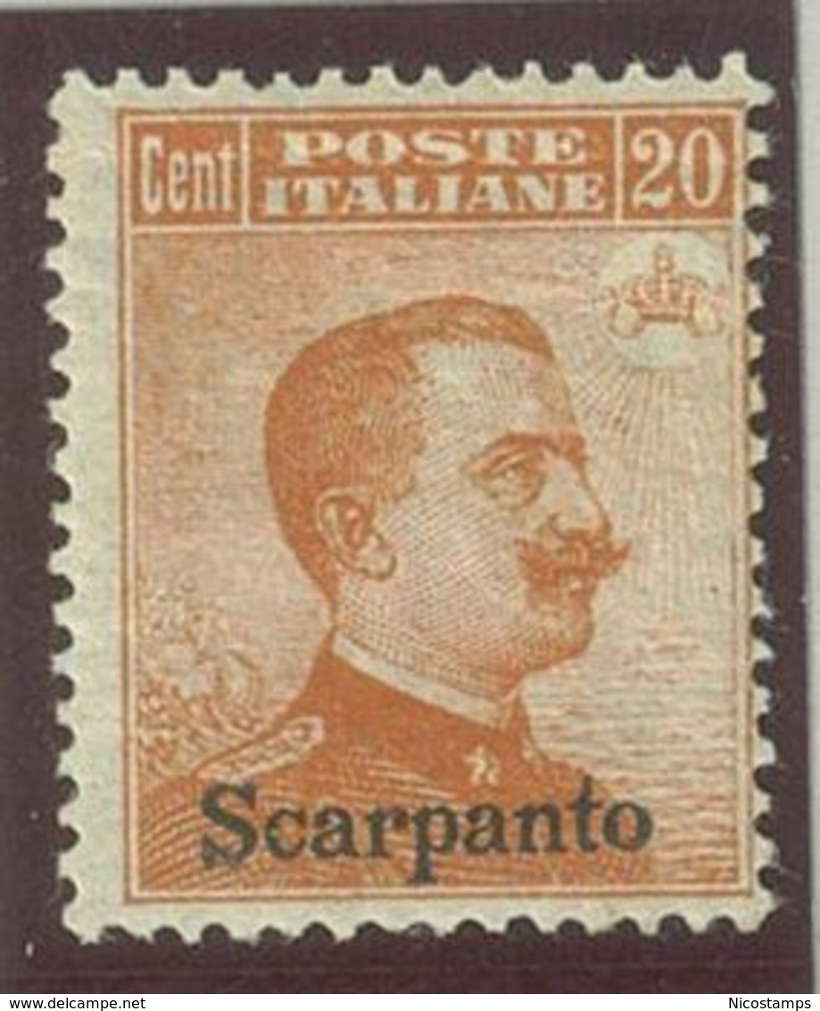 ITALIA COLONIE EGEO SCARPANTO SASS. 9 NUOVO - Egeo (Scarpanto)