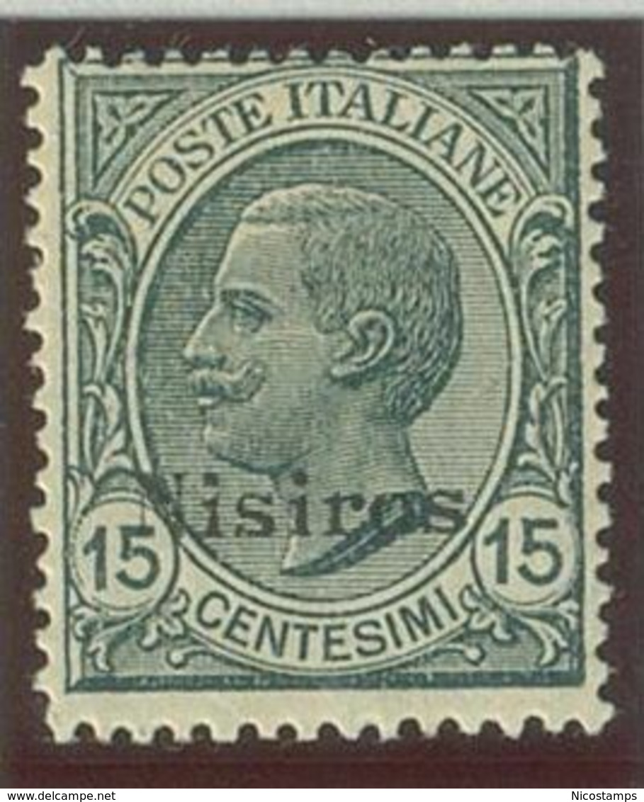 ITALIA COLONIE EGEO NISIRO SASS. 10 NUOVO - Aegean (Nisiro)