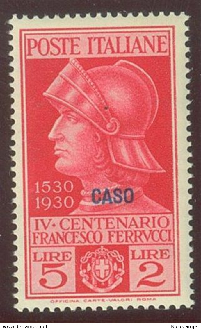 ITALIA COLONIE EGEO CASO SASS. 12 - 16 NUOVI - Egeo (Caso)