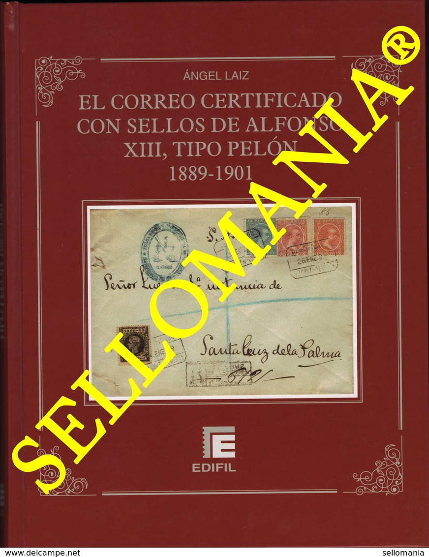 CORREO CERTIFICADO CON SELLOS ALFONSO XIII TIPO PELON . 1889 - 1901  EDIFIL 2014  TC23653 - Otros & Sin Clasificación