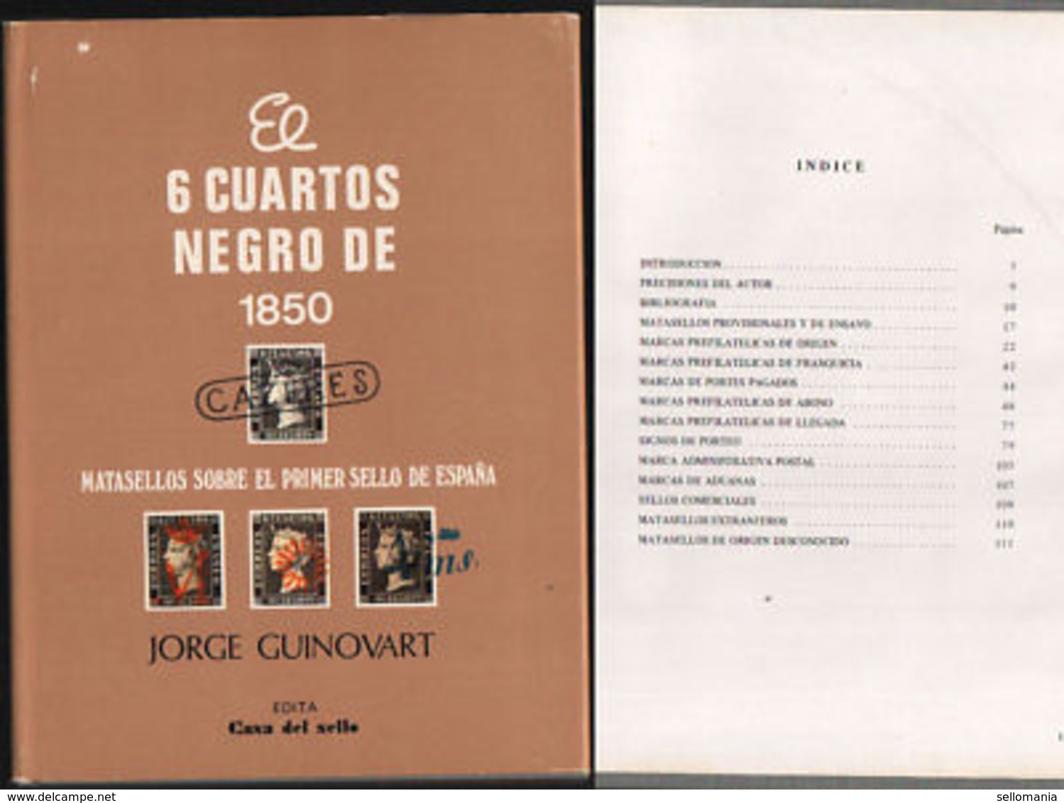 EL 6 CUARTOS NEGRO DE 1850 JORGE GUINOVART NUEVO Y CON CUBIERTA     EDICION 1984 - Autres & Non Classés