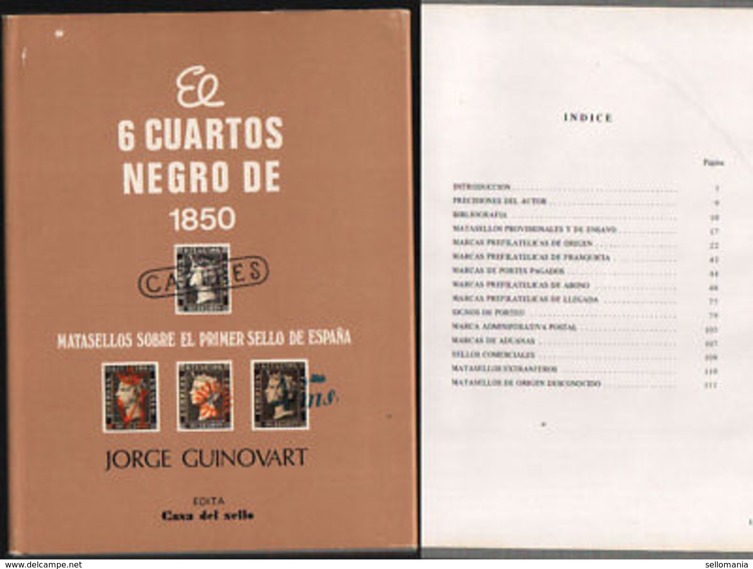 EL 6 CUARTOS NEGRO DE 1850 JORGE GUINOVART NUEVO Y CON CUBIERTA     EDICION 1984 - Andere & Zonder Classificatie