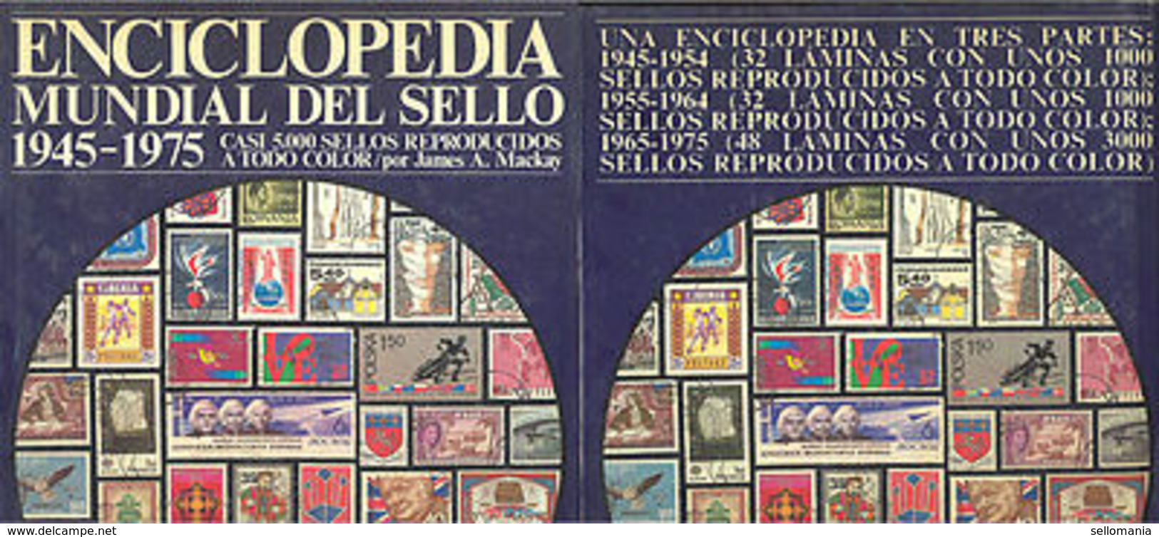 ENCICLOPEDIA MUNDIAL DEL SELLO 1945 - 1975 ED. NOGUER RIZZOLI LAROUSSE 1976 - Autres & Non Classés