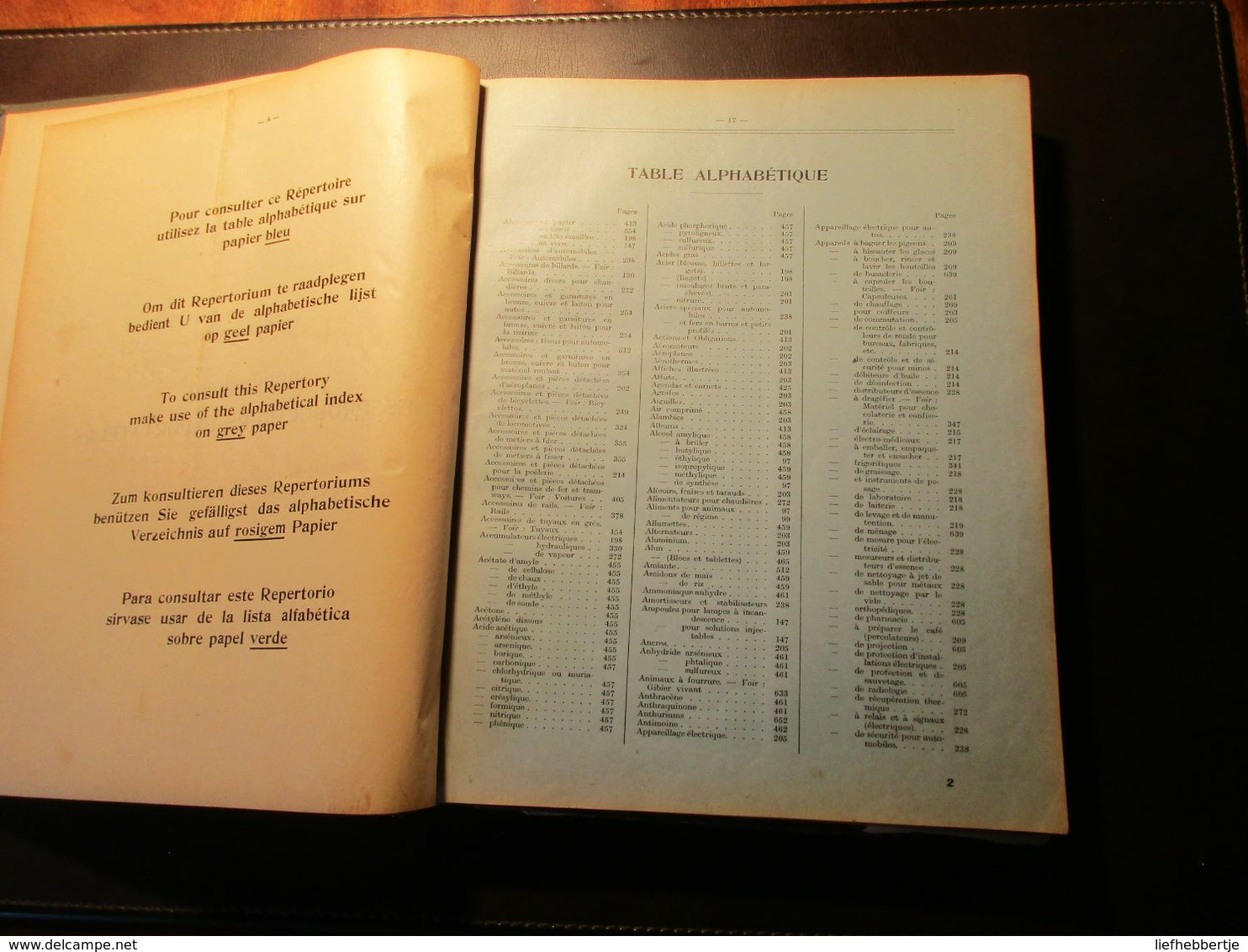 Répertoire officiel des producteurs - exportateurs Belges - adresboek - repertorium - handelszaken  Congo - Zaïre - 1933