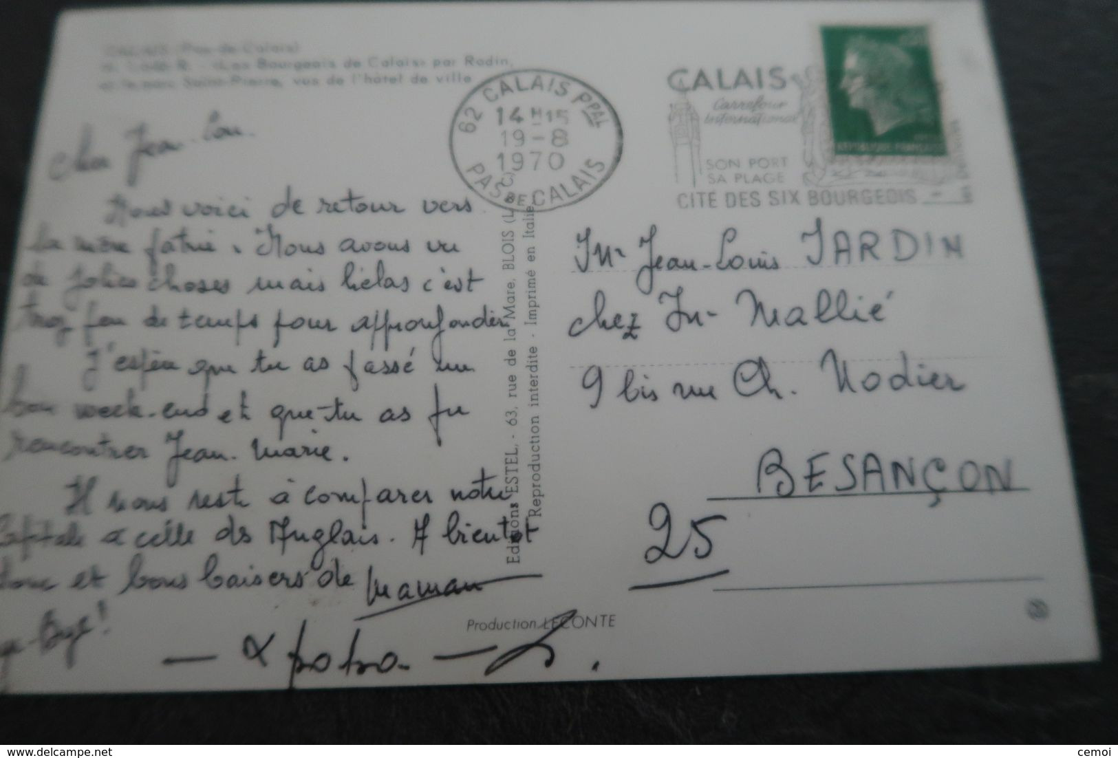 CPSM - CALAIS (62) - Les Bourgeois De Calais Par Rodin Et Le Parc St Pierre - 1970 - Calais