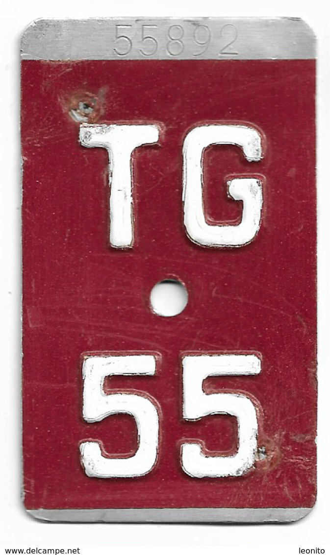 Velonummer Thurgau TG 55 - Placas De Matriculación