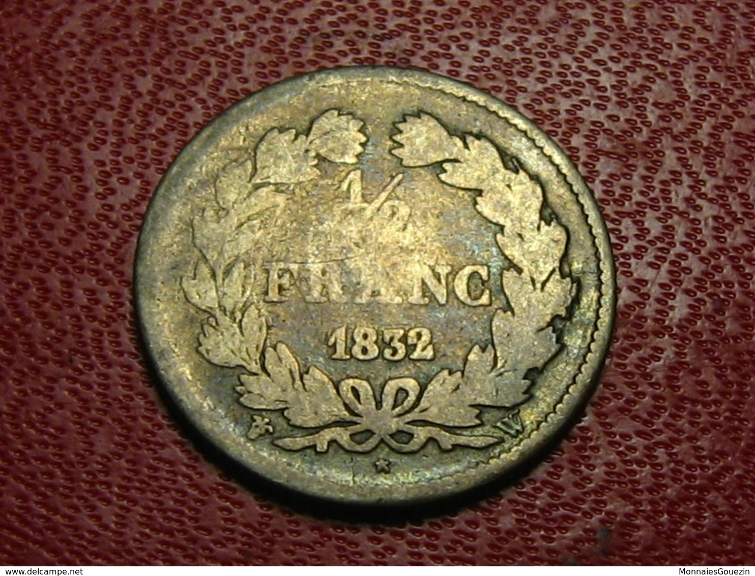 France - 1/2 Franc 1832/1 W Lille Louis Philippe 4047 - 1/2 Franc