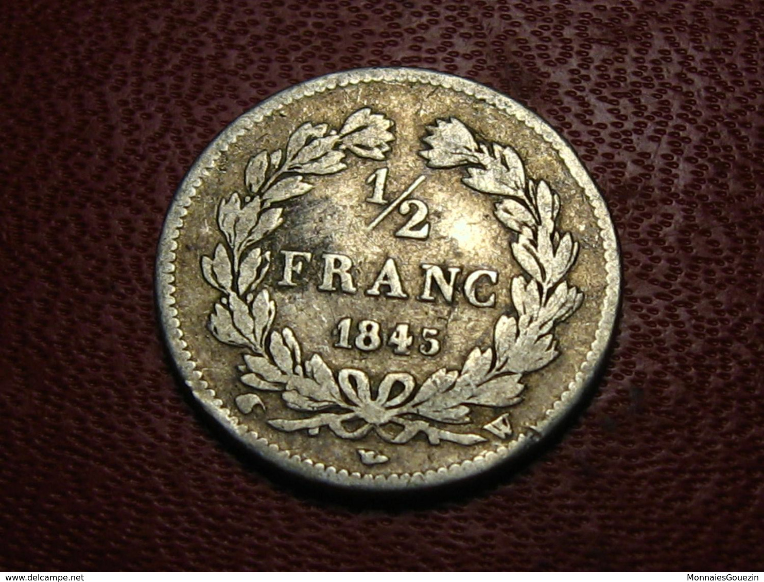 France - 1/2 Franc 1845 W Lille Louis Philippe 4041 - 1/2 Franc