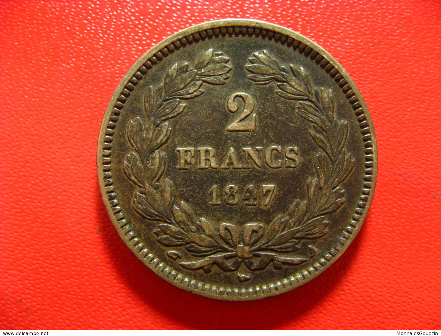 France - 2 Francs 1847 A Paris Louis Philippe - Belle Patine 4058 - 2 Francs