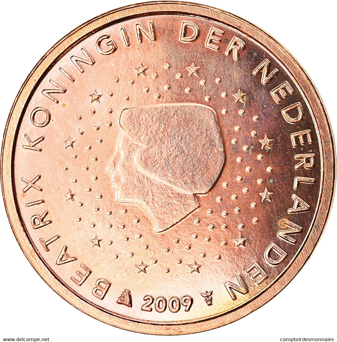 Pays-Bas, 2 Euro Cent, 2009, SUP, Copper Plated Steel, KM:235 - Pays-Bas