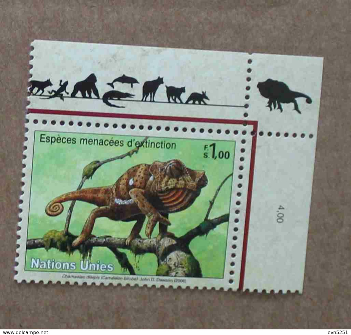 Ge06-01 : Nations-Unies (Genève) / Protection De La Nature - Caméléon Bilobé (Chamaeleo Dilepis) - Nuovi