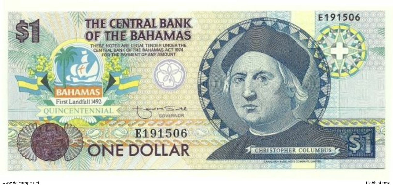 Bahamas - 1 Dollar 1992    ++++++ - Bahamas