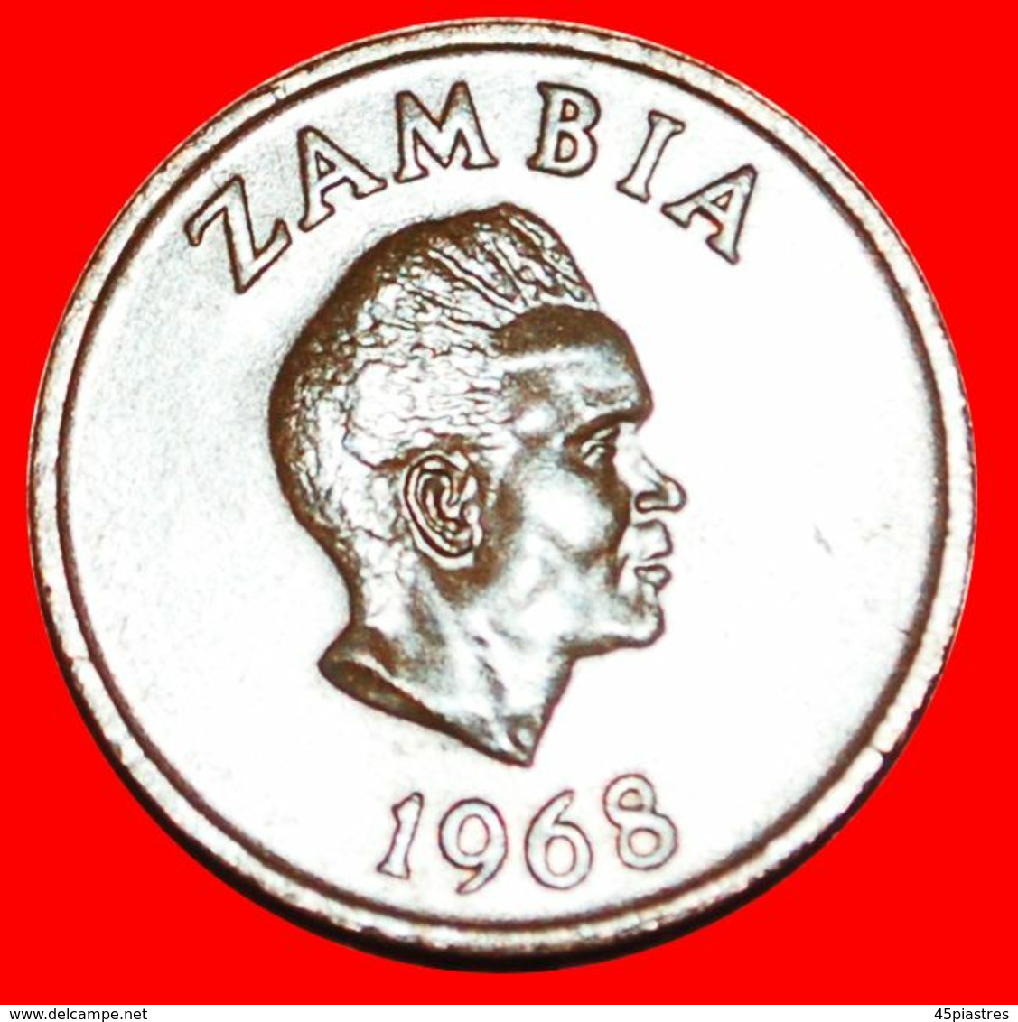 · GREAT BRITAIN (1968-1978): ZAMBIA ★ 1 NGWEE 1968 ANTEATER! LOW START ★ NO RESERVE! - Zambia