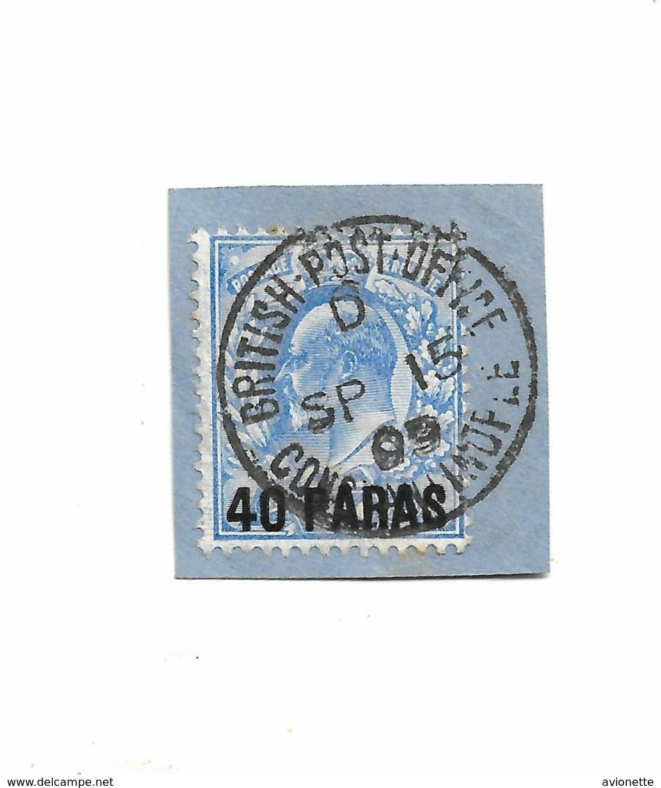 Edouard VII / British Post Office / Constantinople 1909 - Gebraucht