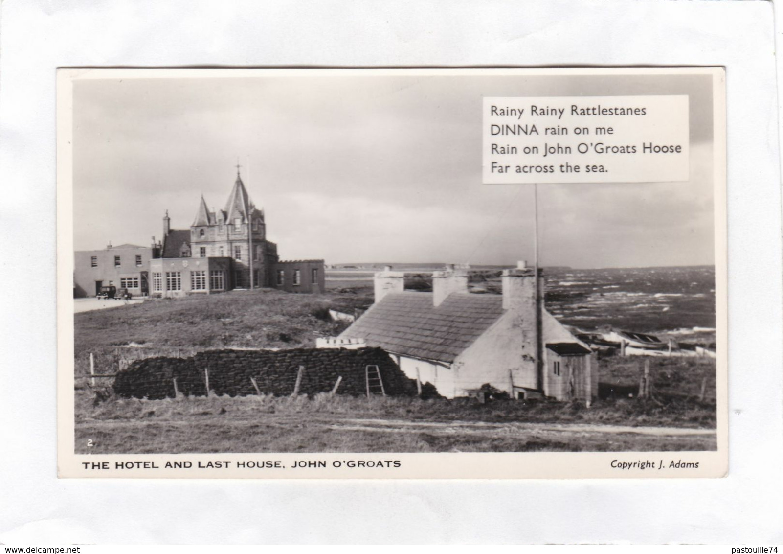 CPSM.  14 X 9  -  THE HOTEL AND LAST HOUSE, JOHN O'GROATS - Caithness