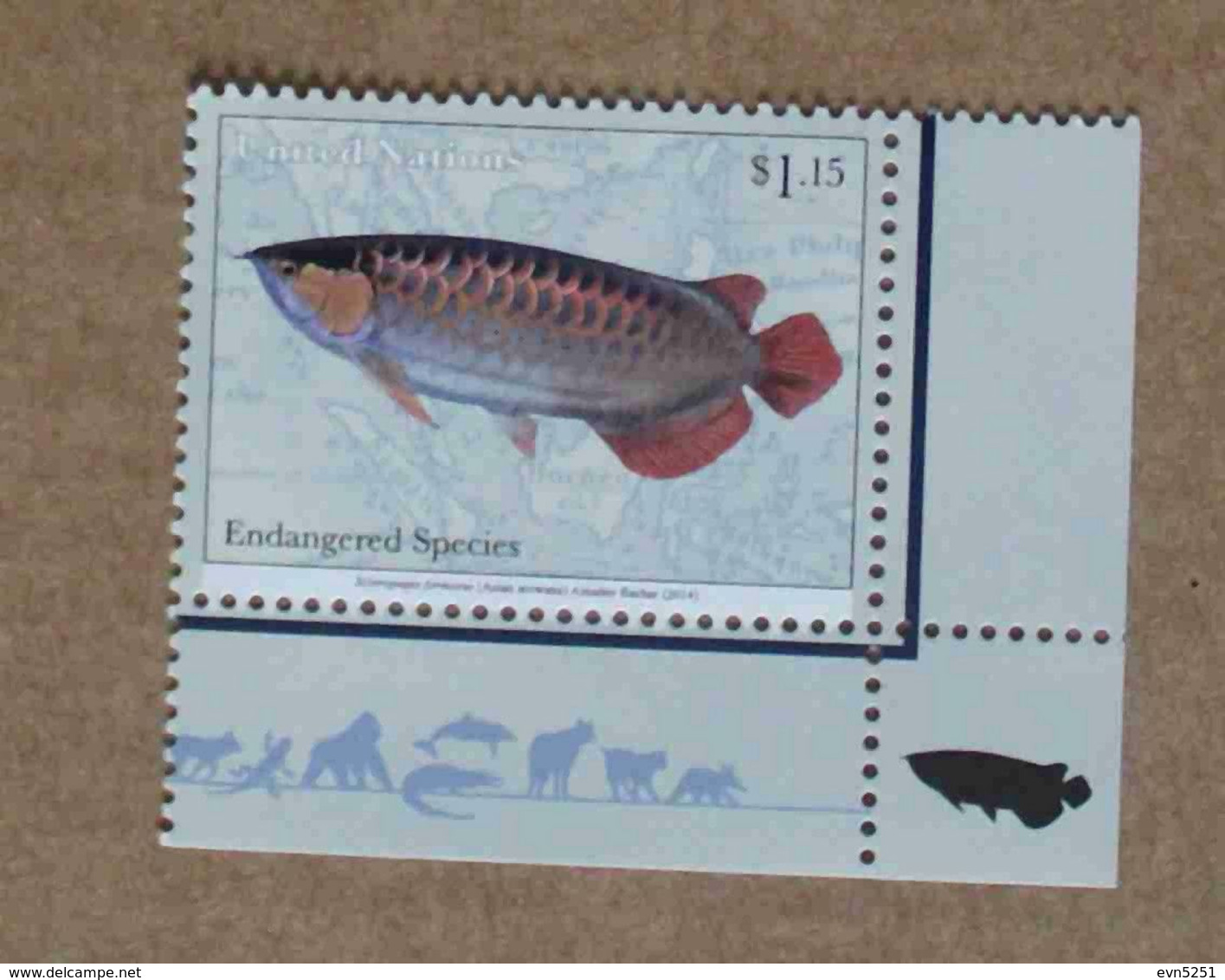NY14-01 : Nations-Unies (New-York) / Protection De La Nature - Scléropage D'Asie Ou Arowana Asiatique - Unused Stamps