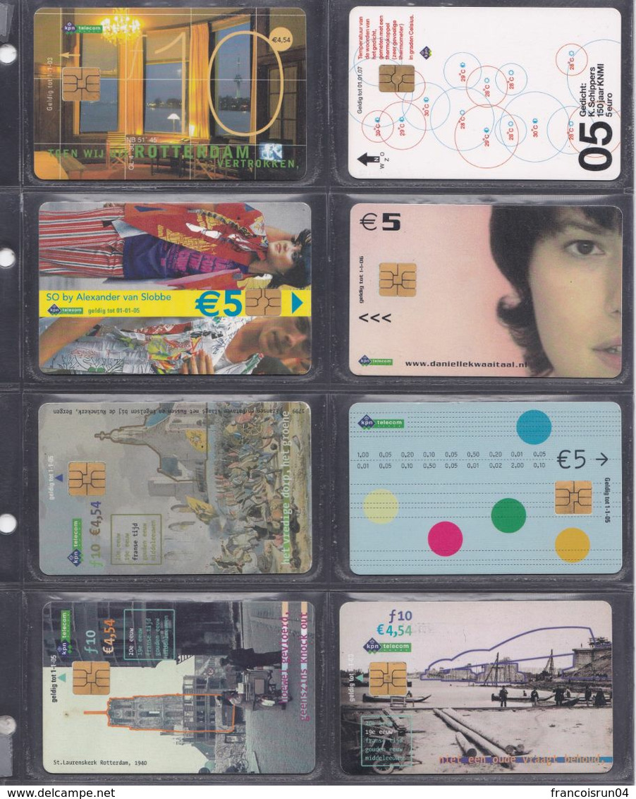 PAYS BAS 8 Cartes Téléphonique - Collections