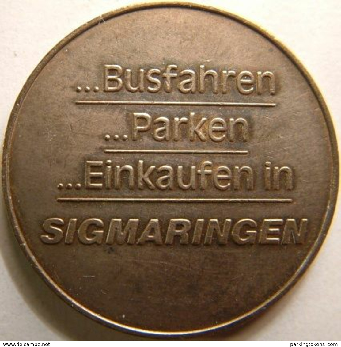 Germ 3824 A - Sigmaringen / Busfahren Und Parken - 31mm B - Parking Token - Parkmünze - Parkeerpenning - Transportation - Professionnels/De Société