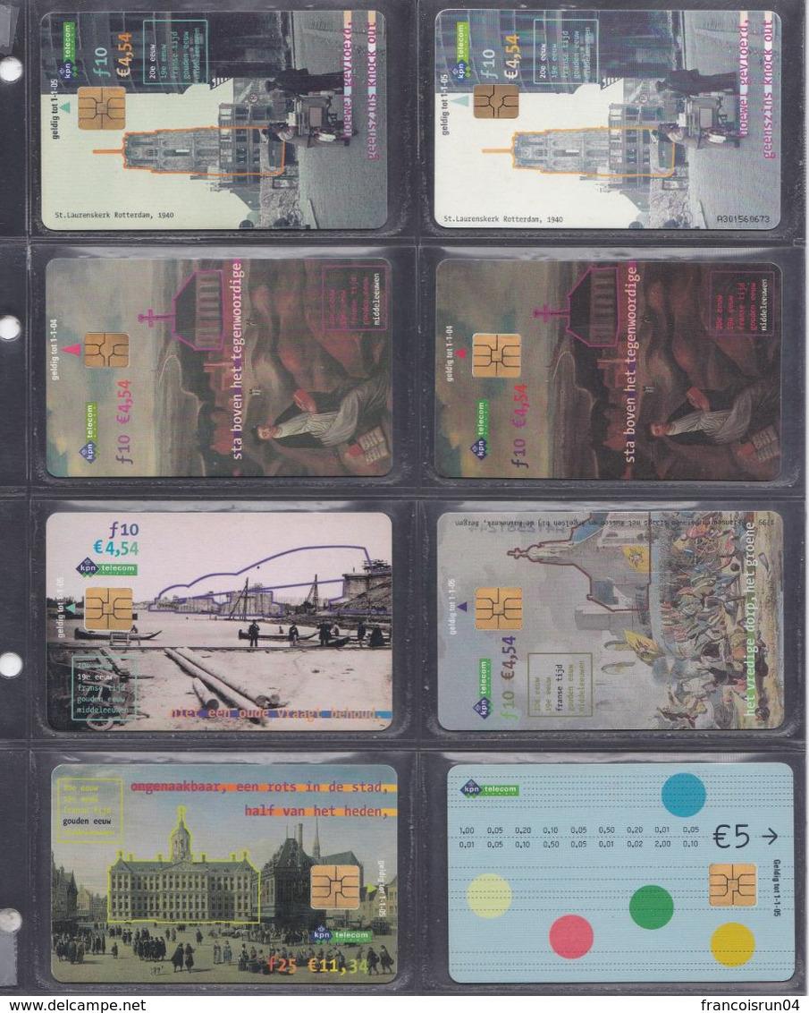 PAYS BAS 8 Cartes Téléphonique - Collections