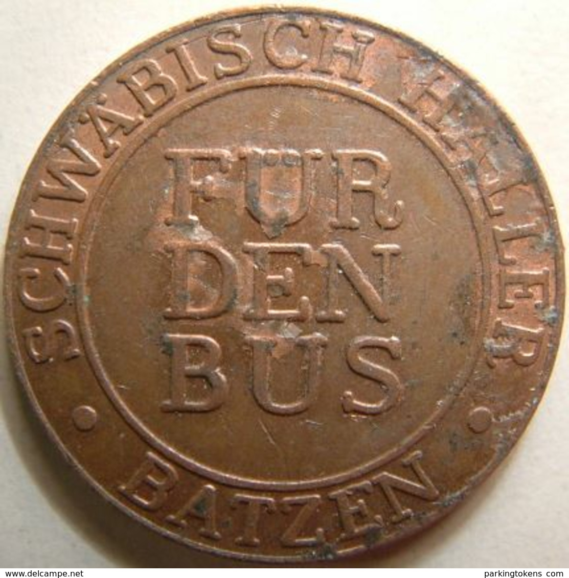 Germ 3805 A - Schwäbisch-Hall Bus 31mm B - Parking Token - Parkmünze - Parkeerpenning - Transportation - Professionnels/De Société