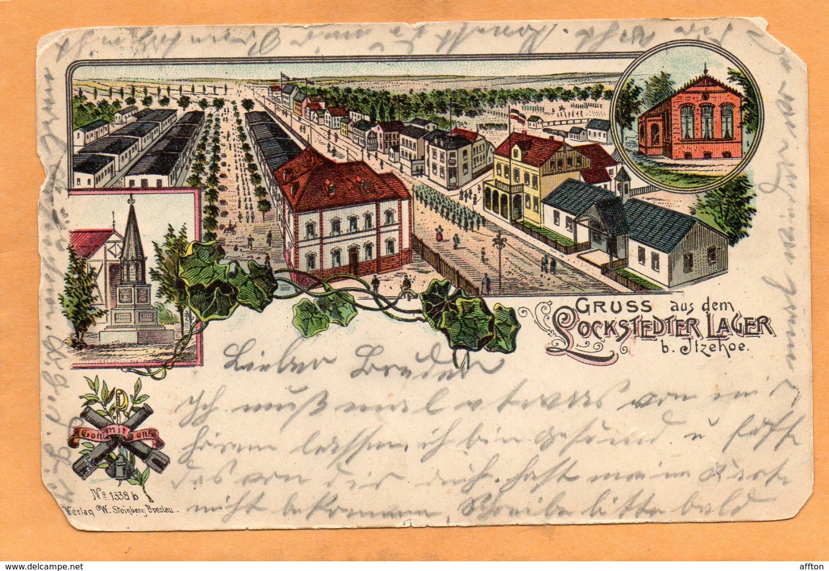 Lockstedter Lager  Hohenlockstedt Germany 1898 Postcard - Hohenlockstedt