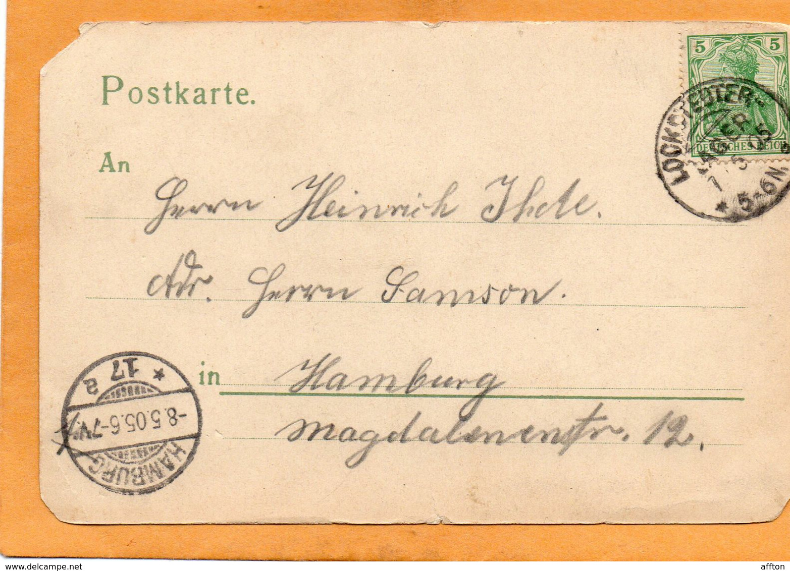 Lockstedter Lager  Hohenlockstedt Germany 1898 Postcard - Hohenlockstedt