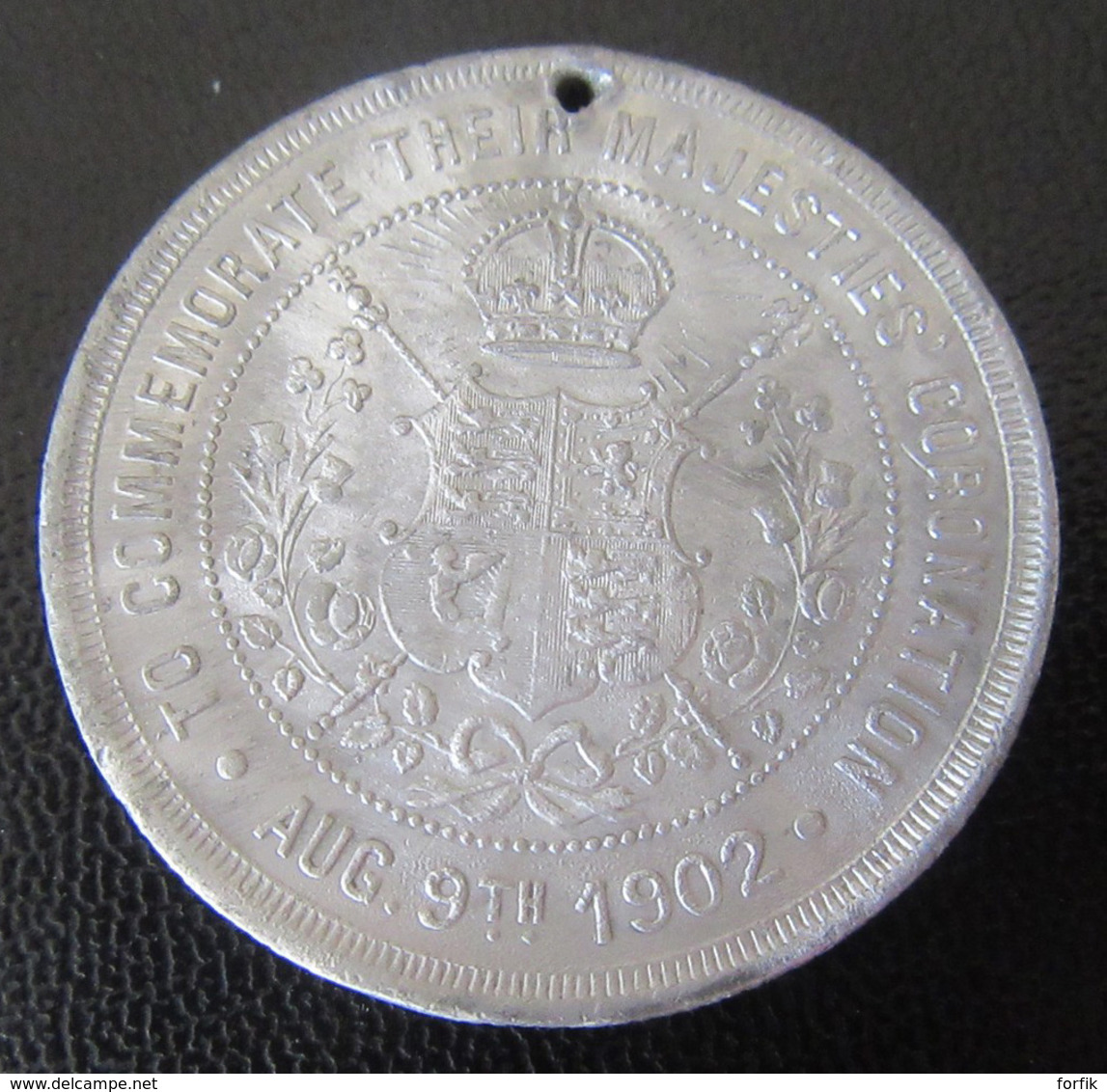 Médaille / Medal 1902 - King Edward VII / Queen Alexandra - Commemoration  Of Their Majesties' Coronation - Adel