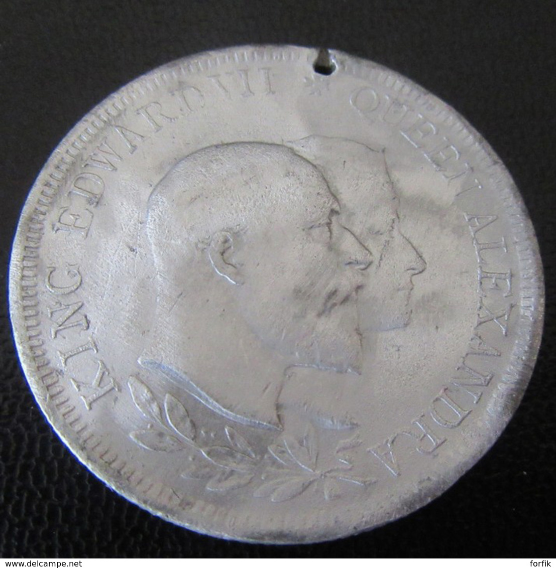 Médaille / Medal 1902 - King Edward VII / Queen Alexandra - Commemoration  Of Their Majesties' Coronation - Adel