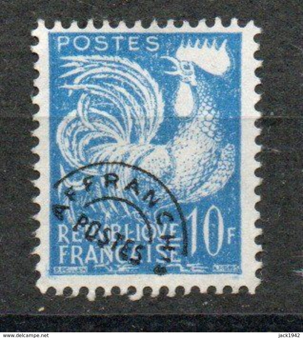 Préoblitéré Yvert N° 110, Type Coq Gaulois 10f Bleu - 1953-1960