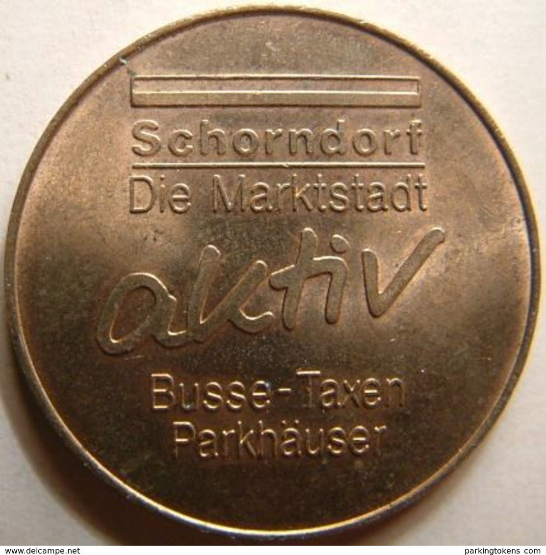 Germ 3798 A - Schorndorf Parken Und Bus - 32mm Bz - Parking Token - Parkmünze - Parkeerpenning - Transportation - Firma's